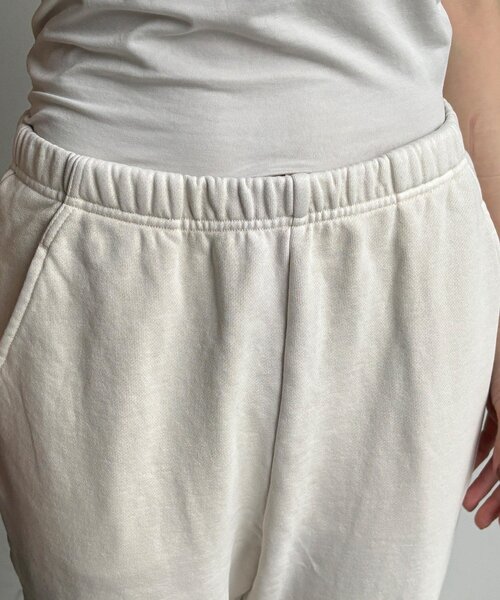 DouDou（ドゥドゥ）の「ピグメント加工裏毛フレアパンツ（その他パンツ・レディース・ブラック/アイボリー・TM/FREE）」の15枚目の写真