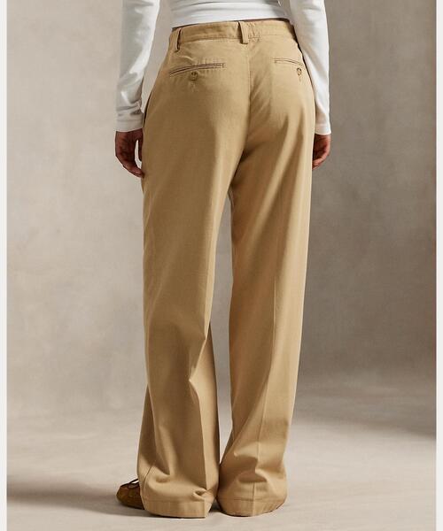 POLO RALPH LAUREN（ポロ ラルフ ローレン）の「プリーテッド コットンブレンド リラックス パンツ（その他パンツ・レディース・ブラウン系3・0/00/2/4/6/8）」の4枚目の写真