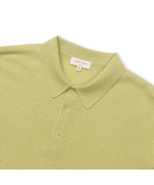 PRODESHIRT(プロデシャツ)の「ヴィンテージリネンピケポロニット(ハーブ)(ニット/セーター・メンズ・その他・M/L/XL)」の2枚目の写真