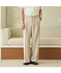 HYOJI（ヒョージ）の「ワンタックワイドスラックス（四季、夏-8カラー）（スラックス）」