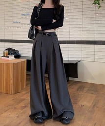 ワイドタックパンツ