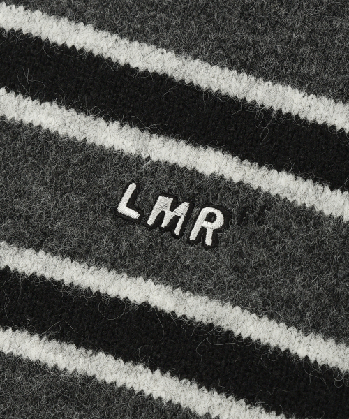 LMR（エルエムアール）の「ヘアリーストライププルオーバーニット ダークグレー（ニット/セーター・レディース・ダークグレー・M/L）」の6枚目の写真