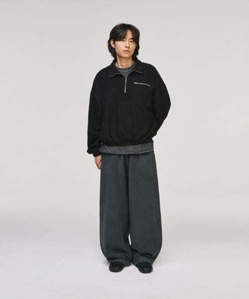 SIGNATURE（シグネチャ）の「ワイドポラポリストレーニングパンツ[チャコール]（スウェットパンツ・レディース・その他・M/L）」の6枚目の写真
