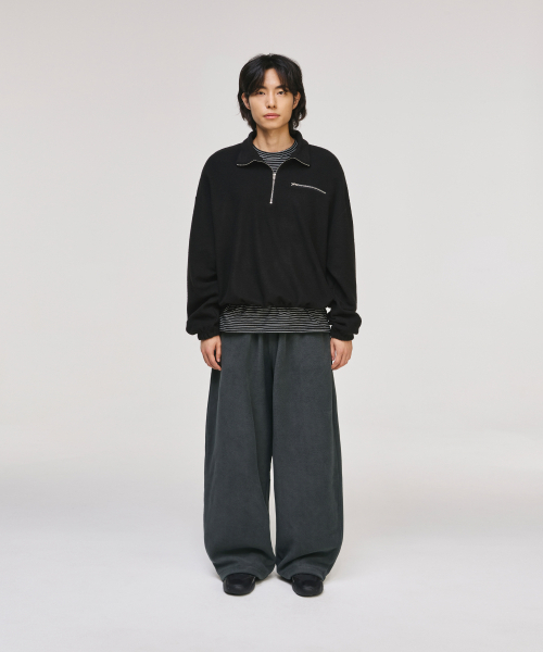 SIGNATURE（シグネチャ）の「ワイドポラポリストレーニングパンツ[チャコール]（スウェットパンツ・レディース・その他・M/L）」の7枚目の写真