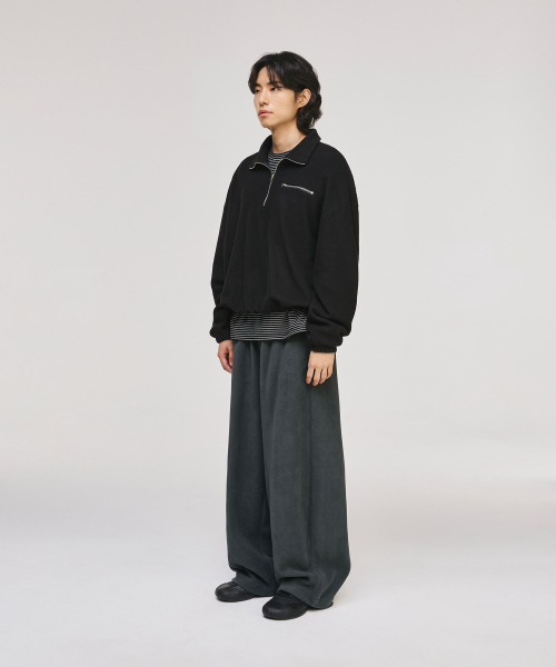 SIGNATURE（シグネチャ）の「ワイドポラポリストレーニングパンツ[チャコール]（スウェットパンツ・レディース・その他・M/L）」の8枚目の写真