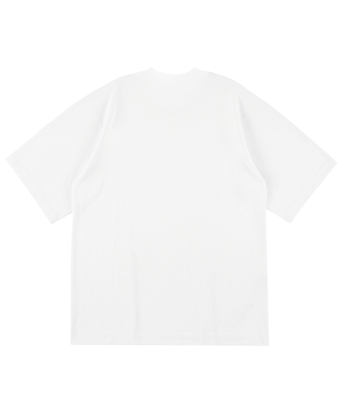 NTET（エンティーイーティー）の「エン フレイム ロゴ オーバーサイズ 半袖Tシャツ ホワイト（Tシャツ/カットソー・メンズ・その他・S/M/L/XL）」の2枚目の写真