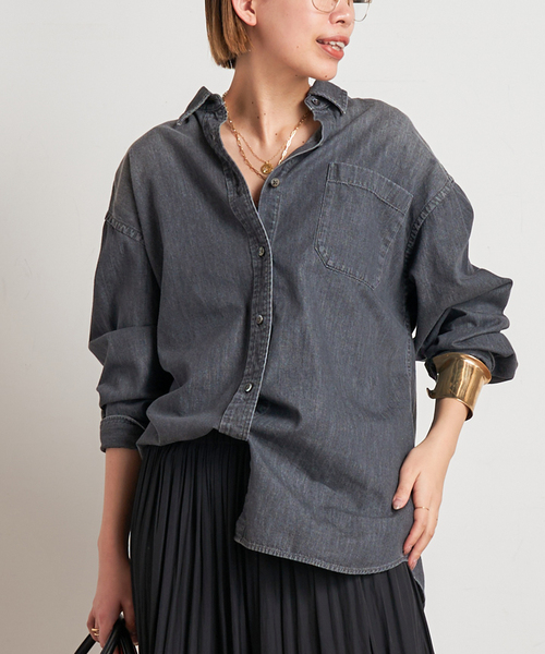 AP STUDIO Denim シャツ 美品 AP STUDIO - AP STUDIOデニムシャツの通販 by エイチエス's shop
