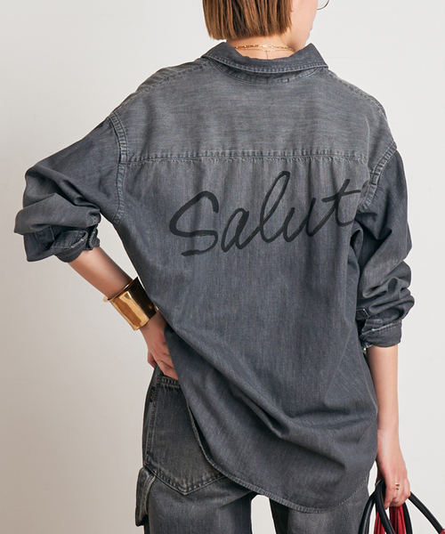 【専用】美品 2019 AP STUDIO エーピーストゥディオ デニムシャツ ライティングデニムシャツ（シャツ／ブラウス）｜AP STUDIO（エーピー