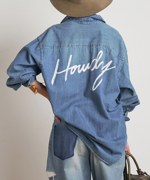 AP STUDIO Denim シャツ 美品 ライティングデニムシャツ（シャツ/ブラウス）｜AP STUDIO（エーピー