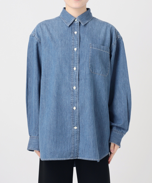 AP STUDIO（エーピーストゥディオ）の「ライティングデニムシャツ（シャツ/ブラウス・レディース・ライトグレー/ブルー・FREE）」の16枚目の写真