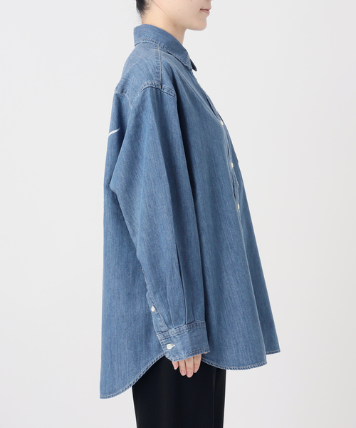 AP STUDIO（エーピーストゥディオ）の「ライティングデニムシャツ（シャツ/ブラウス・レディース・ライトグレー/ブルー・FREE）」の13枚目の写真