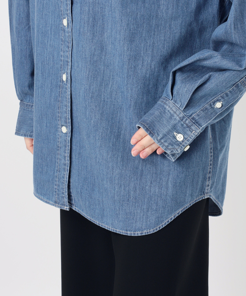 AP STUDIO（エーピーストゥディオ）の「ライティングデニムシャツ（シャツ/ブラウス・レディース・ライトグレー/ブルー・FREE）」の11枚目の写真