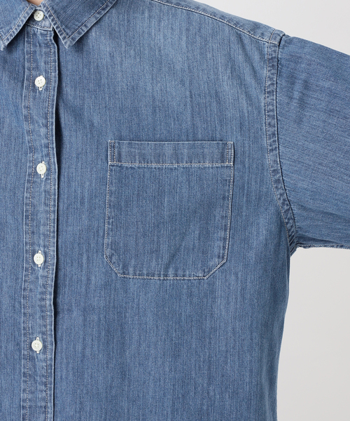 AP STUDIO（エーピーストゥディオ）の「ライティングデニムシャツ（シャツ/ブラウス・レディース・ライトグレー/ブルー・FREE）」の10枚目の写真