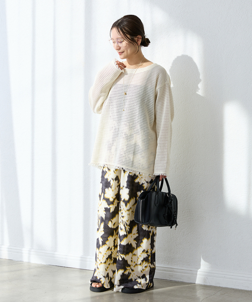 JOURNAL STANDARD(ジャーナルスタンダード)の「オリエンタルプリントパンツ(その他パンツ・レディース・イエロー/ブルー・36/38)」の4枚目の写真