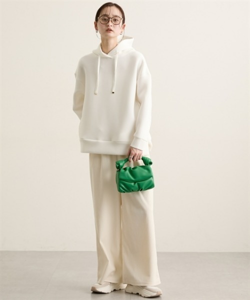 nissen（ニッセン）の「きれいめダンボールパーカー（パーカー・レディース・サックスブルー/オフホワイト/グレー・M/L/LL）」の14枚目の写真