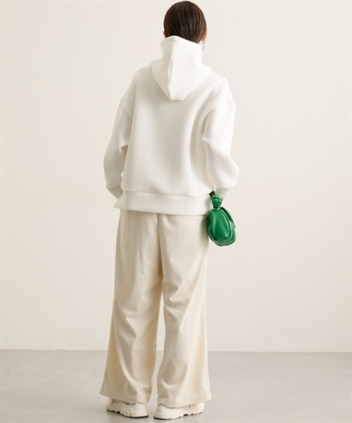 nissen（ニッセン）の「きれいめダンボールパーカー（パーカー・レディース・サックスブルー/オフホワイト/グレー・M/L/LL）」の17枚目の写真