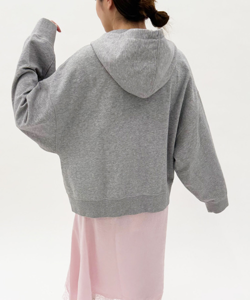 EDIT. FOR LULU（エディットフォールル）の「【GANNI/ガニー】Essential Isoli Zip Hoodie（パーカー・レディース・チャコールグレー・FREE）」の3枚目の写真