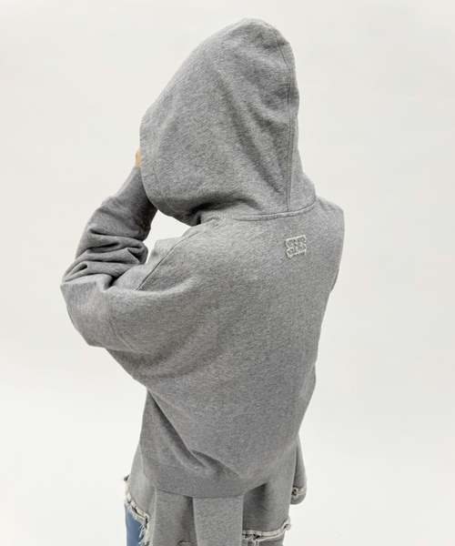 EDIT. FOR LULU（エディットフォールル）の「【GANNI/ガニー】Essential Isoli Zip Hoodie（パーカー・レディース・チャコールグレー・FREE）」の10枚目の写真