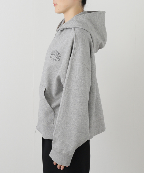 EDIT. FOR LULU（エディットフォールル）の「【GANNI/ガニー】Essential Isoli Zip Hoodie（パーカー・レディース・チャコールグレー・FREE）」の13枚目の写真