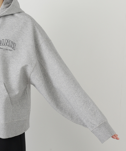 EDIT. FOR LULU（エディットフォールル）の「【GANNI/ガニー】Essential Isoli Zip Hoodie（パーカー・レディース・チャコールグレー・FREE）」の15枚目の写真