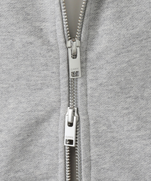 EDIT. FOR LULU（エディットフォールル）の「【GANNI/ガニー】Essential Isoli Zip Hoodie（パーカー・レディース・チャコールグレー・FREE）」の17枚目の写真