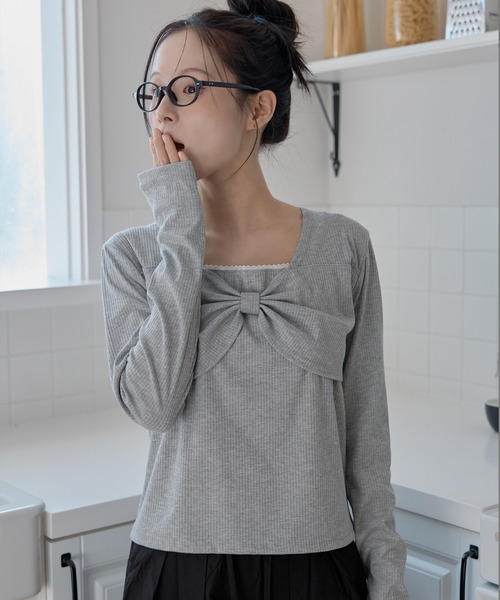 2026SS新作アイテム】【UNE ORIGINAL】フロントラブリーリボンフリル