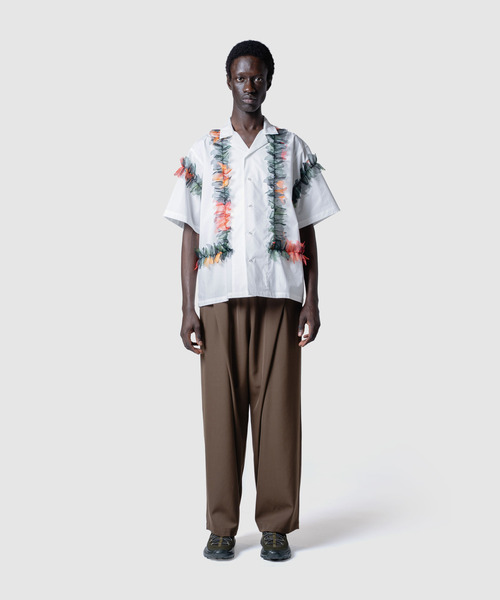 yoshiokubo（ヨシオクボ）の「yoshiokubo ヨシオクボ / ALOHA FRINGE S/S SHIRT フリンジアロハシャツ / YKS26206（シャツ/ブラウス・メンズ・ホワイト・3/2）」の2枚目の写真