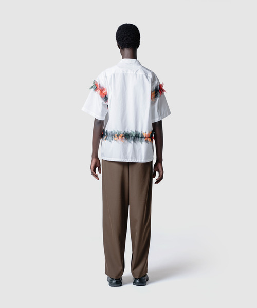 yoshiokubo（ヨシオクボ）の「yoshiokubo ヨシオクボ / ALOHA FRINGE S/S SHIRT フリンジアロハシャツ / YKS26206（シャツ/ブラウス・メンズ・ホワイト・3/2）」の4枚目の写真