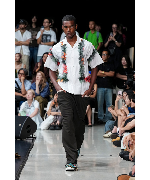 yoshiokubo（ヨシオクボ）の「yoshiokubo ヨシオクボ / ALOHA FRINGE S/S SHIRT フリンジアロハシャツ / YKS26206（シャツ/ブラウス・メンズ・ホワイト・3/2）」の8枚目の写真