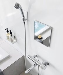 BIRTHDAY BAR（バースデイバー）の「【tower タワー】マグネットバスルームミラー タワー 角型（バス/トイレグッズ）」