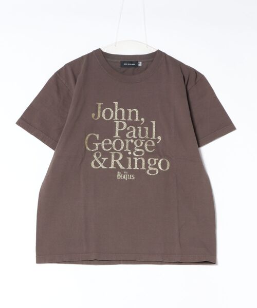 JUGLANS(ユグランス)の「【GOOD ROCK SPEED】 BEATLES Tshirts 26BTL001W / ビートルズ 半袖Tシャツ(Tシャツ/カットソー・メンズ・ブラウン・XL/L/M)」の1枚目の写真