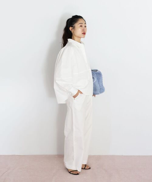 le.coeur blanc（ルクールブラン）の「TORRAZZO DONNAバルーンシャツ（シャツ/ブラウス・レディース・ホワイト/グレー・38）」の11枚目の写真