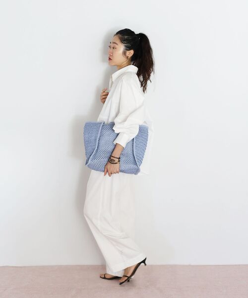 le.coeur blanc（ルクールブラン）の「TORRAZZO DONNAバルーンシャツ（シャツ/ブラウス・レディース・ホワイト/グレー・38）」の13枚目の写真