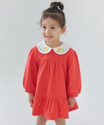 moimoln（モイモルン）の「チューリップ刺繍カラー長袖ワンピース（ワンピース）」