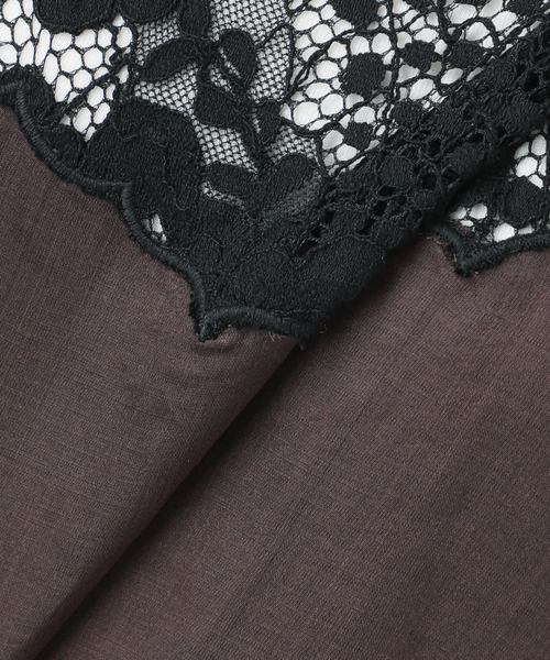 IENA LA BOUCLE（イエナラブークル）の「IENA LA BOUCLE R/Lサテンレースコンビキャミソール（キャミソール・レディース・ブラウン・FREE）」の16枚目の写真