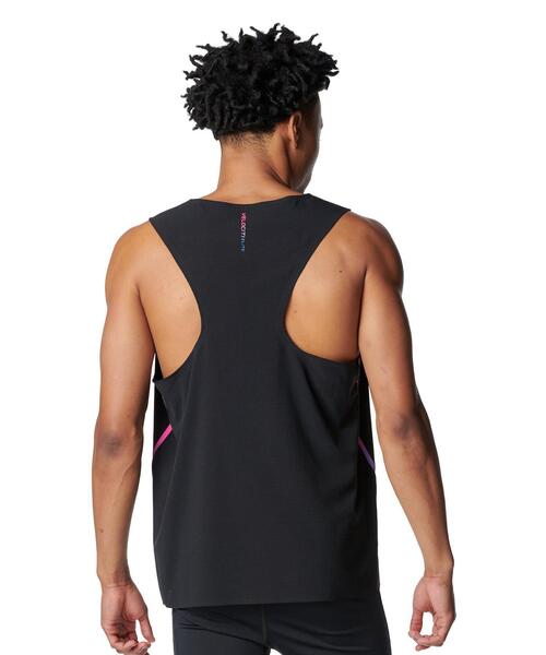 UNDER ARMOUR（アンダーアーマー）の「UAベロシティ エリート シングレット（ランニング/メンズ）（タンクトップ・メンズ・ブラック系・XL/L/M/S）」の2枚目の写真