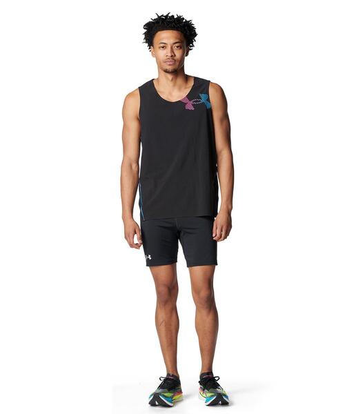 UNDER ARMOUR（アンダーアーマー）の「UAベロシティ エリート シングレット（ランニング/メンズ）（タンクトップ・メンズ・ブラック系・XL/L/M/S）」の3枚目の写真