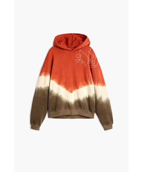 Desigual(デシグアル)の「タイダイ柄のスウェット(スウェット・メンズ・レッド・XL/L/M/S)」の1枚目の写真