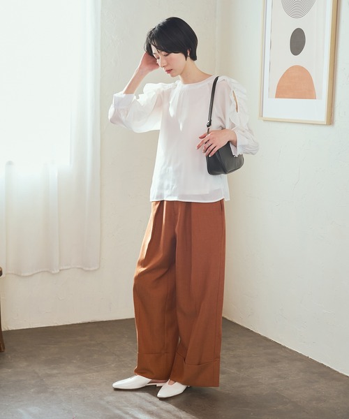 RIPANI(リパーニ)の「【RIPANI】フロントポケット2WAYバッグ(Q66410)(ハンドバッグ・レディース・ベージュ/ブラック・ALL)」の9枚目の写真