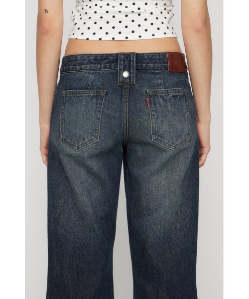 LAGUA GEM（ラグアジェム）の「FRONT GATHER デニム（デニムパンツ・レディース・ブラック/ブルー・22inch/23inch/24inch/25inch/26inch）」の13枚目の写真