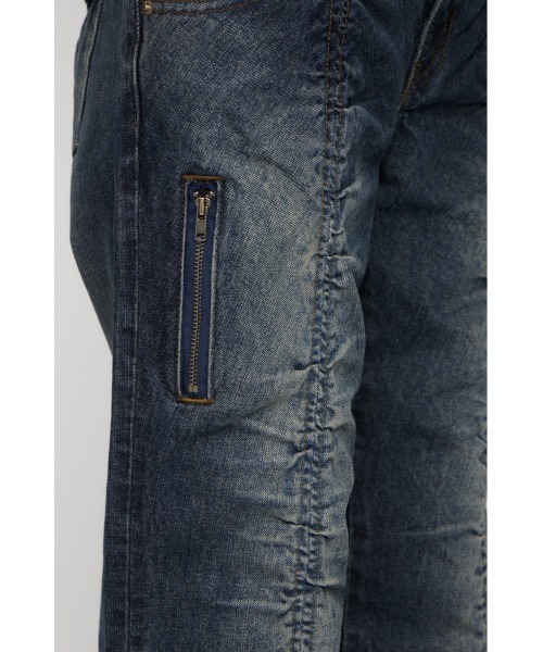 LAGUA GEM（ラグアジェム）の「FRONT GATHER デニム（デニムパンツ・レディース・ブラック/ブルー・22inch/23inch/24inch/25inch/26inch）」の14枚目の写真