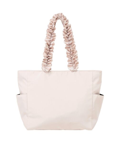 Maison de FLEUR(メゾンドフルール)の「撥水加工フリルハンドルトートバッグ(トートバッグ・レディース・ピンク系その他3/ブラック・FREE)」の11枚目の写真
