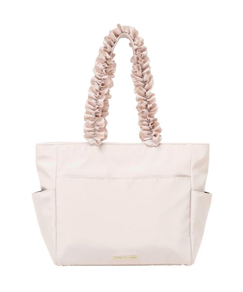 Maison de FLEUR(メゾンドフルール)の「撥水加工フリルハンドルトートバッグ(トートバッグ・レディース・ピンク系その他3/ブラック・FREE)」の20枚目の写真