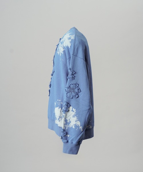 MAISON SPECIAL(メゾンスペシャル)の「《UNISEX》Flower Patch Prime-Over Crew Neck Sweatshirt/フラワーパッチプライムオーバークルーネックスウェット【MAISON SPECIAL/メゾンスペシャル】(スウェット・メンズ・ブラック/チャコールグレー/ピンク/ブルー・0/2/1)」の21枚目の写真