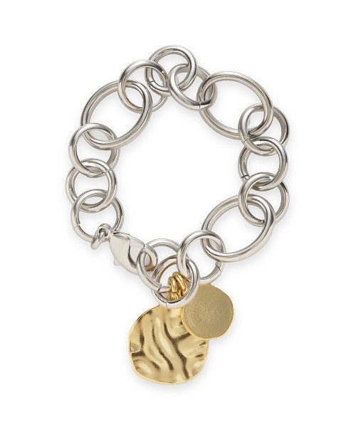 Mila Owen(ミラオーウェン)の「コインモチーフチェーンブレス(ブレスレット・レディース・マルチ/シルバー/ゴールド・F)」の10枚目の写真