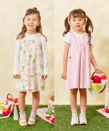 KP（ケーピー）の「ローン総柄×シャンブレー　リバーシブルジャンパースカート（ジャンパースカート）」