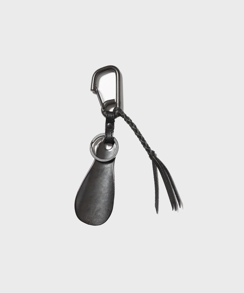MR.OLIVE(ミスターオリーブ)の「MR.OLIVE OLISHED STEER LEATHER / BRASS SHOE HORN KEY RING / ME361(キーケース/キーアクセサリー・メンズ・シルバー/ブラック/ブラウン・FREE)」の1枚目の写真