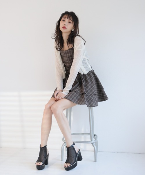 VIVIAN(ヴィヴィアン)の「厚底シアーブーツサンダル ZOZOTOWN+オフィシャルサイト限定商品(サンダル・レディース・ブラック/ベージュ・M/S/L)」の9枚目の写真