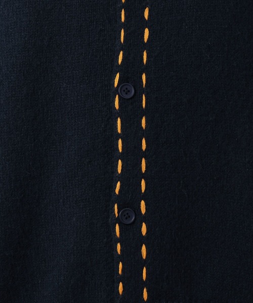 LAKOLE（ラコレ）の「ハンドステッチニットカーデ / 654151（カーディガン/ボレロ・メンズ・グレー/ネイビー・LARGE/MEDIUM）」の10枚目の写真