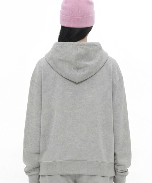 GRAVER（グレーバー）の「[ユニセックス]キャットジェル フードジップアップ_グレー（パーカー・レディース・杢グレー・MEDIUM/LARGE）」の12枚目の写真